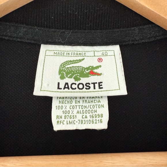 Vintage Lacoste black sleeveless polo midi dress - FR 40 (Medium) - Picture 5 of 6